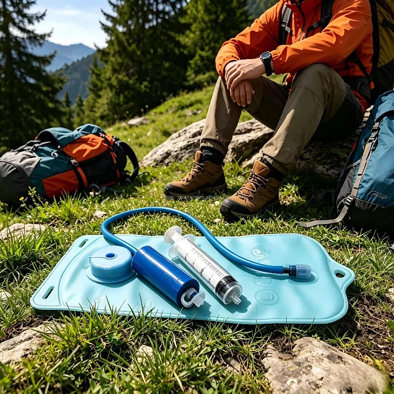 

Portable Gravity Ultrafiltration Water Bag Outdoor Emergency Survival Drinking Water Purification System