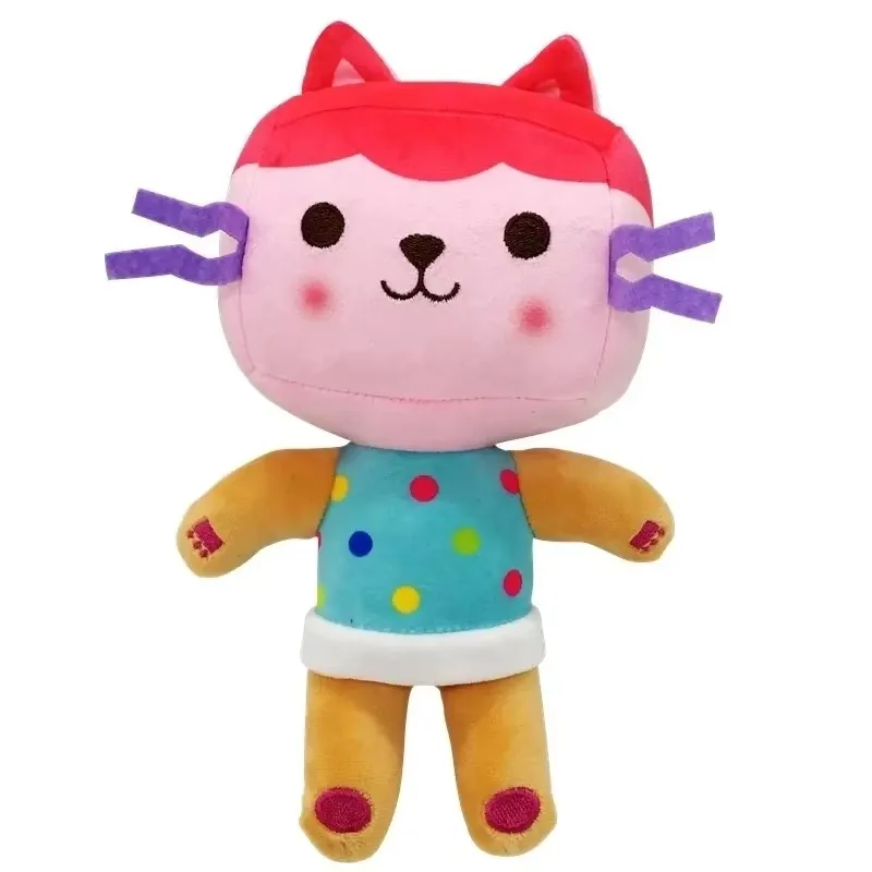 新しい 8 種類のギャビー・ドールハウスぬいぐるみ、メルカット漫画のぬいぐるみ、人魚猫のぬいぐるみ、子供の誕生日クリスマスプレゼント