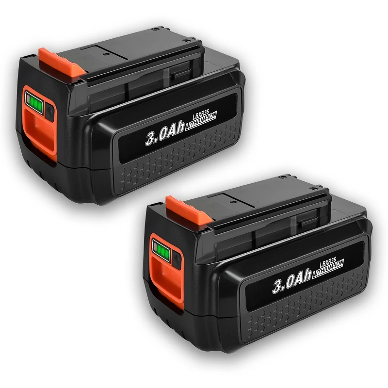 Voor Black & Decker 36V/40V 3000Mah Li-Ion Oplaadbare Power Tool Batterij LBXR36 BL2036 LBX2040 LST136 LST420 LST220 L50 - afbeelding 1