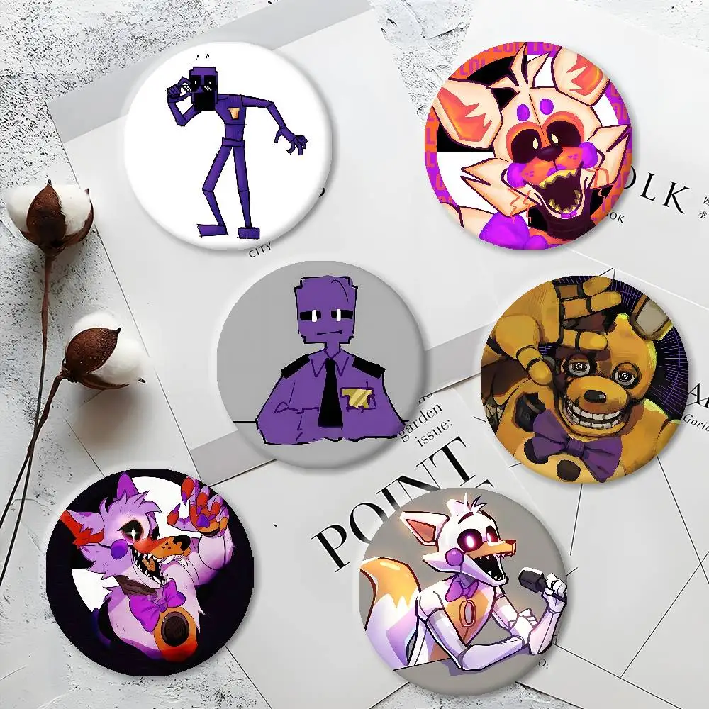 B-Butters L-Lolbit W-William Afton Hate Club insignias creativas de hojalata broche de Metal divertido para ropa sombrero decoración joyería regalos