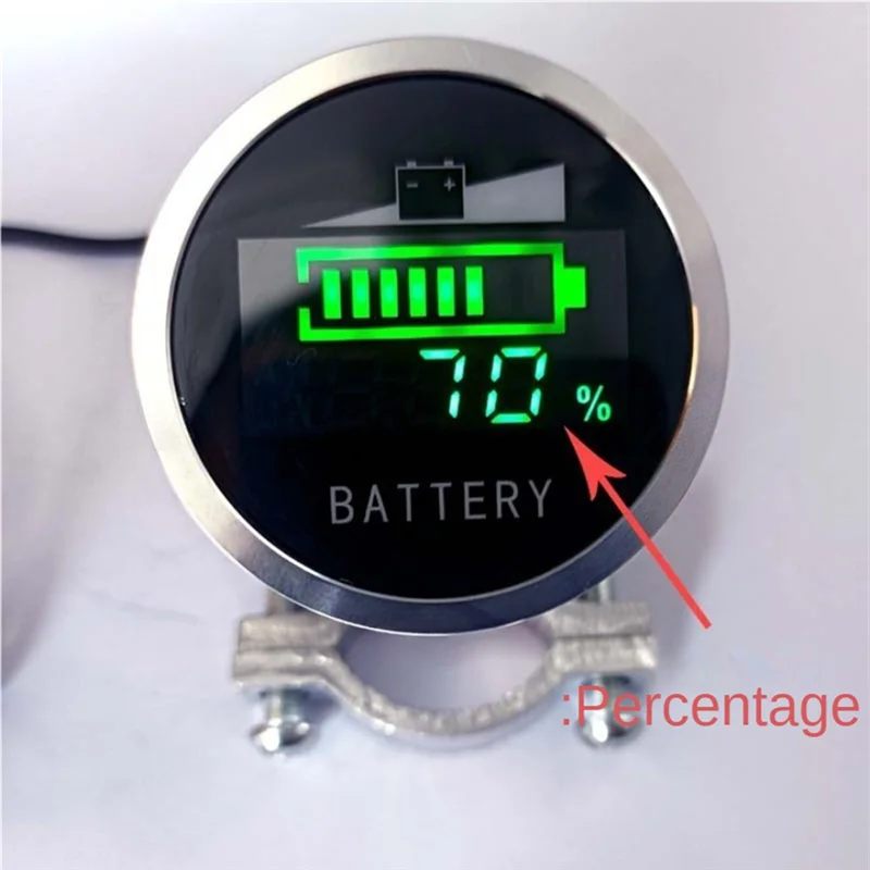 AC56-DC6-120V Lead Acid Battery Capacity Indicator LED Digital Voltmeter Voltage Meter 48V