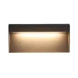 Luces LED de esquina para montar en superficie, lámparas de pared de aluminio, resistentes al agua, AC65-265V, 6W, 12W, CC de 12V