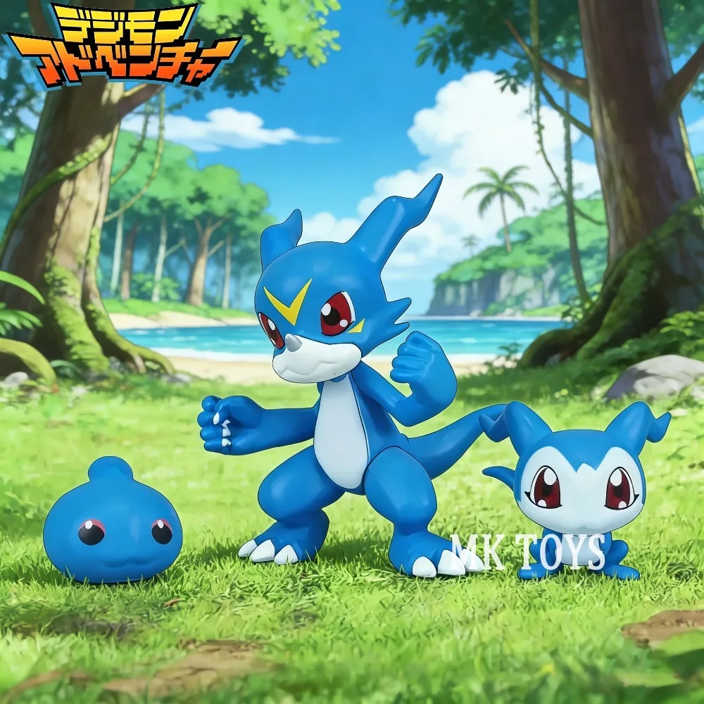 Figura de Anime Digimon Adventure, V-mon Gomamon, Figuras de Acción de PVC, Modelo Coleccionable, Juguetes para Niños, Regalos de 2-6 cm