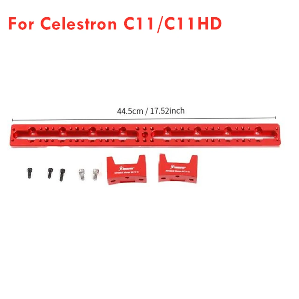 445mm Telescope Dovetail Guide Handle Set for Celestron C11/C11HD Dovetail Mounting Plate Rail Kit