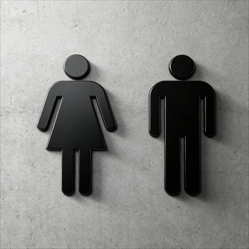 3D Acrylic Male Fem…