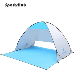 Automatic Camping Ultralight Tent Beach Tent 2 Persons Tent Instant Pop Up Open Anti UV Awning Tents Outdoor Sunshelter SES0052