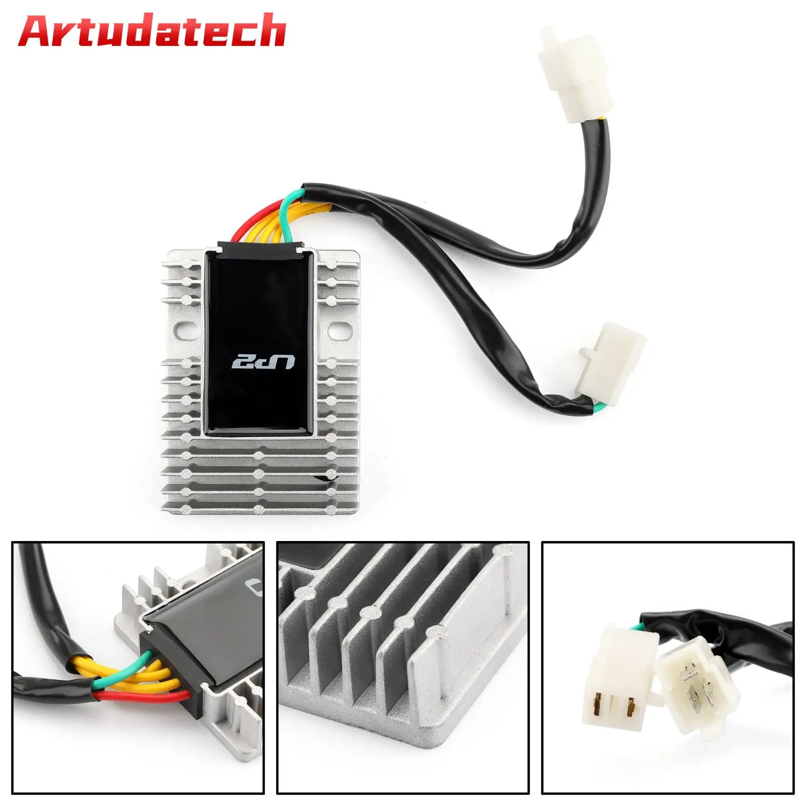 Artudatech Voltage Regulator Rectifier for Kymco Dink/Downtown/Movie/People/X-Citing 125/250/300/500 - 31600-KED9-900/910