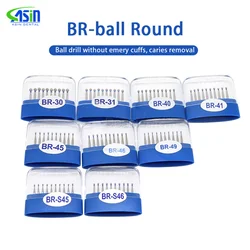BR Series 10pcs/box Dental Diamond Burs 1.6mm for High Speed Handpiece Super Coarse Diamond Dentist Grinding Grinder Tool