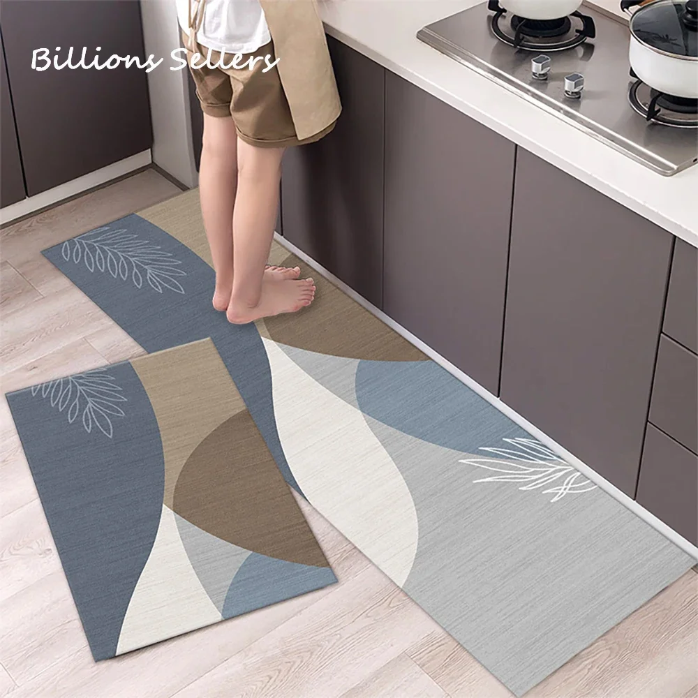 Kitchen Rug Durable Home Entrance Doormat High-end Kitchen Mats For Floor Waterproof House Hold Washable Non-slip Large Carpet