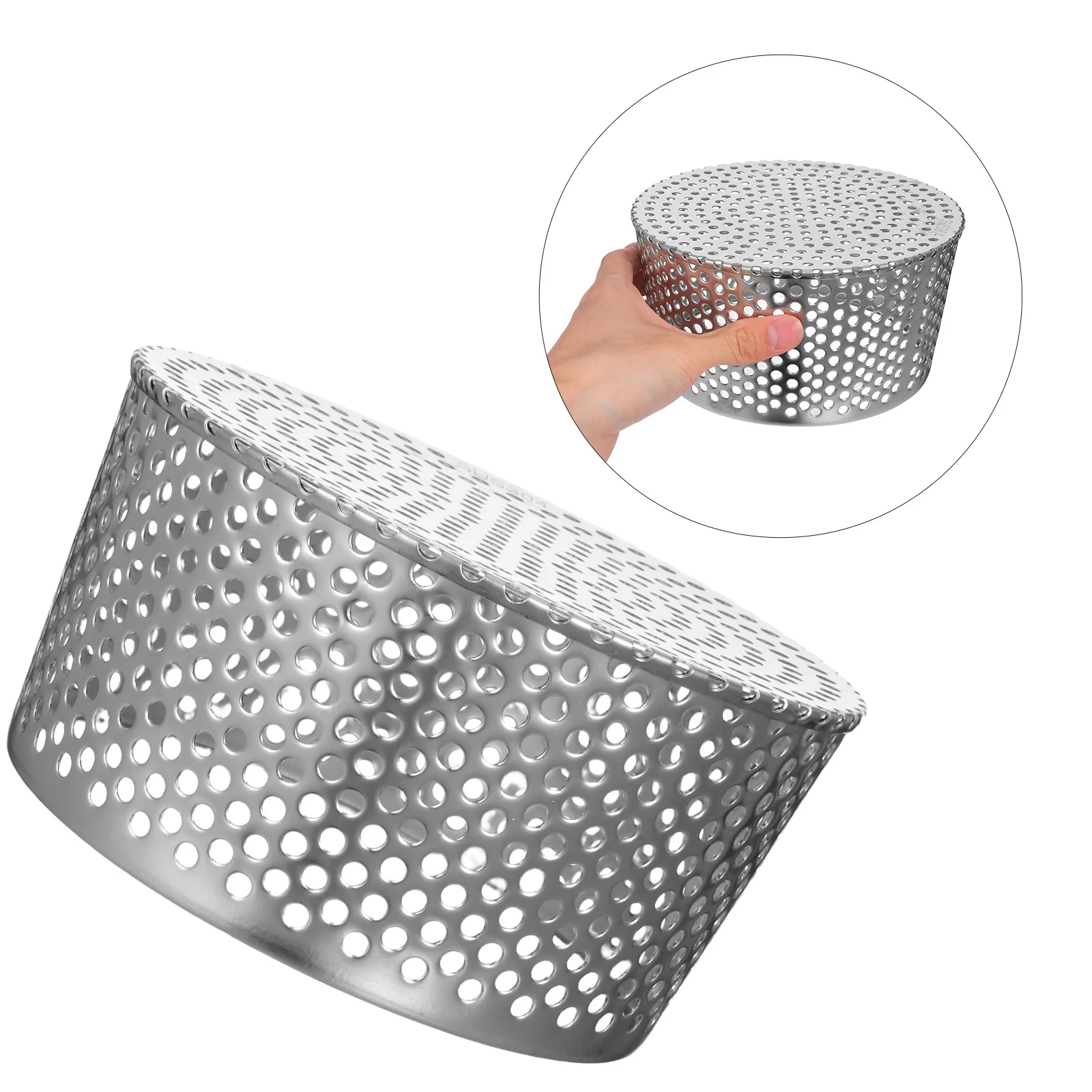 

Outdoor Stainless Steel Drain Cover 180Mm Roof Gutter Guard Mesh Anti-Block Floor Drain Filter for Patio Courtyard Drainage