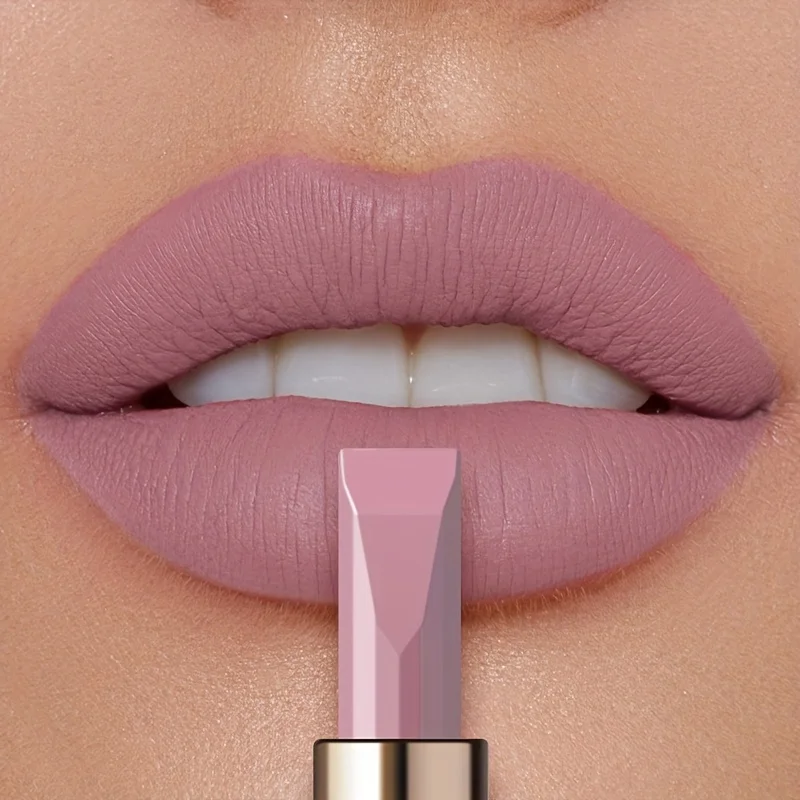 Lápiz labial de terciopelo sedoso mate, duradero, resistente al agua y al sudor, adecuado para el maquillaje diario, San Valentín para enviar a la mujer