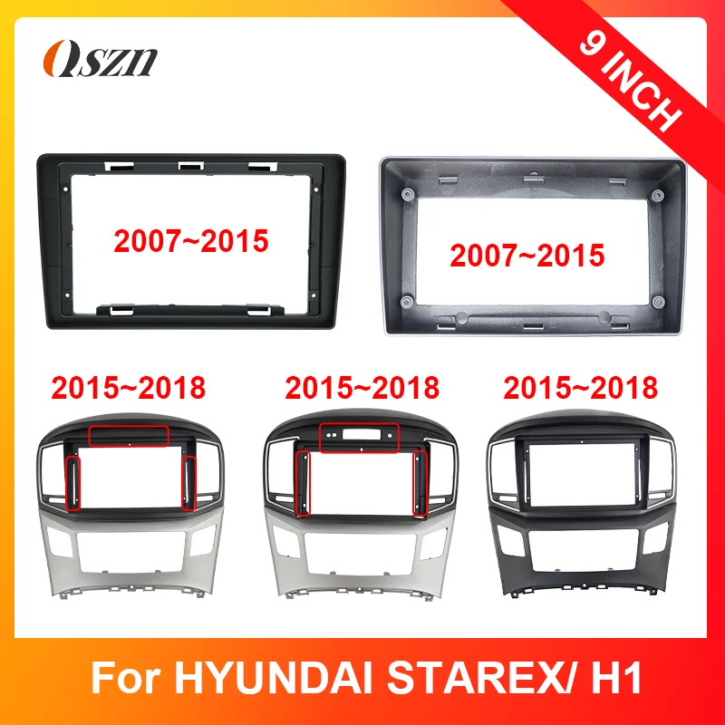 For 2007-2015 Hyundai Starex/ H1 9 Inch Car Radio Fascias Android GPS MP5 Stereo Player 2 Din Head Unit Panel Dash Frame Install