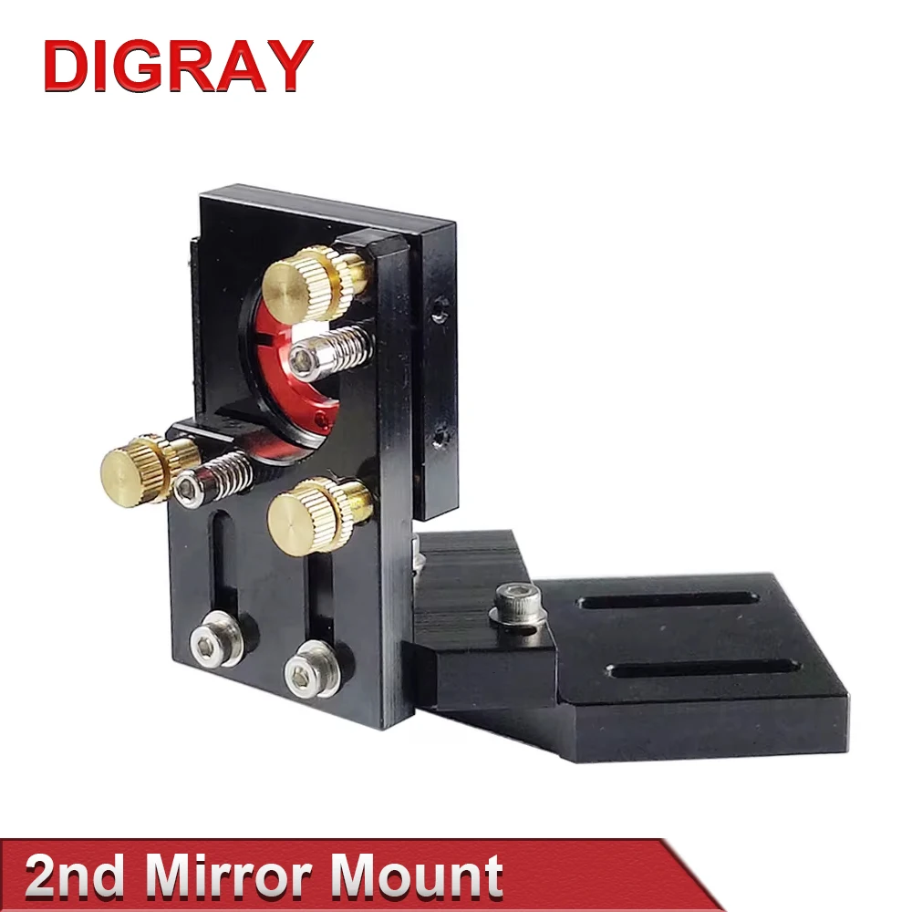 DIGRAY CO2 Black Second Laser Mount Mirror 25mm Lens Integrative Mount For Lase Engraving Cutting Machine.