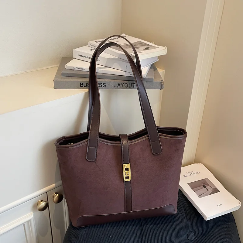 

Осень-зима 202, пригородная большая сумка, просторная женская сумка через плечо, офисная сумка через плечо, универсальная сумка «день-ночь»