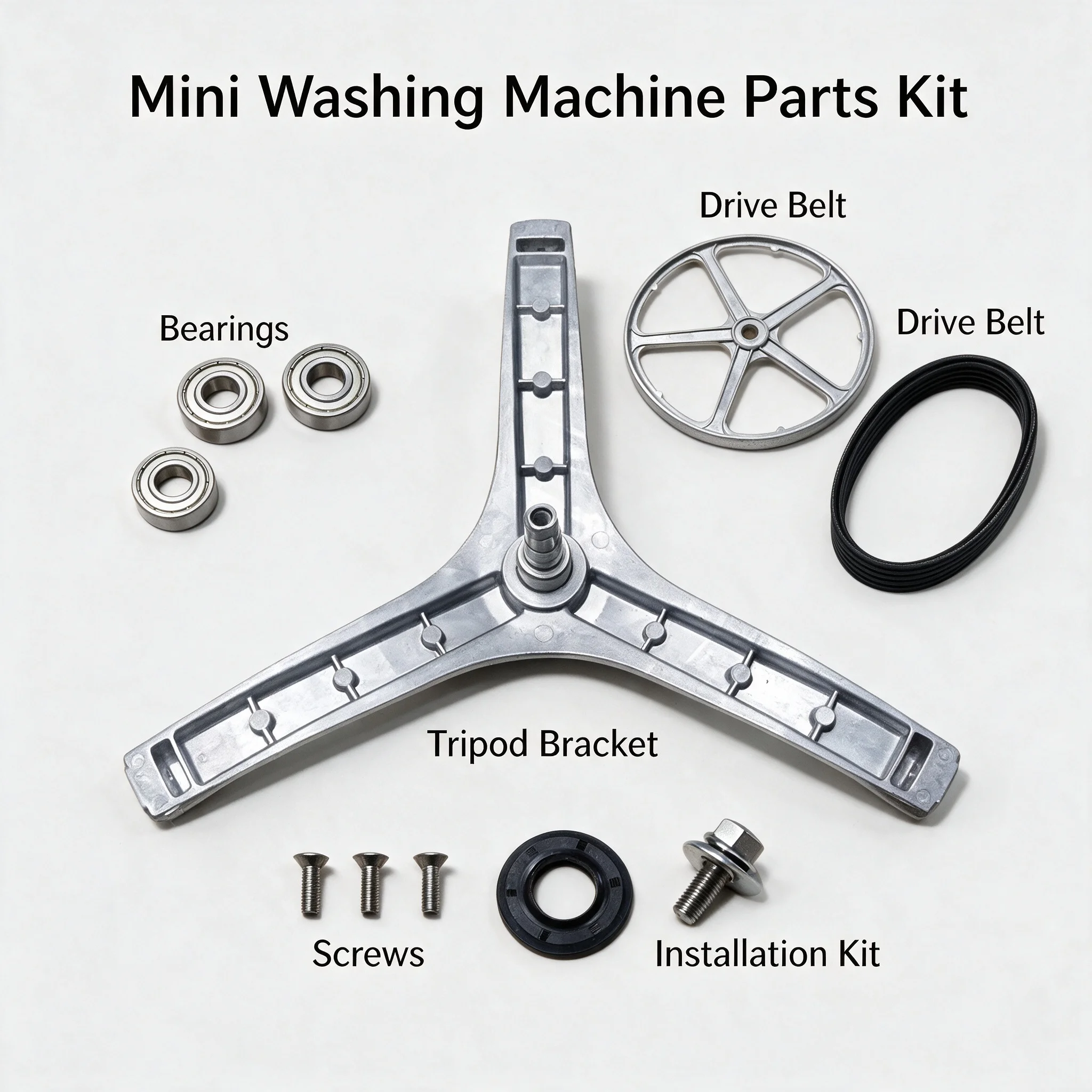 Washing Machine Drum Shaft Tripod Bearing Oil Seal Pulley Belt Screw Repair Kit Replacement Parts for  881/882/883/888/999