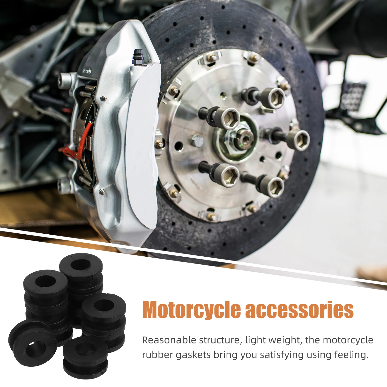 

10pcs Motorcycle Rubber Grommets Replacement Side Cover Engine Compatible with Various Models Durable Lightweight Stylish