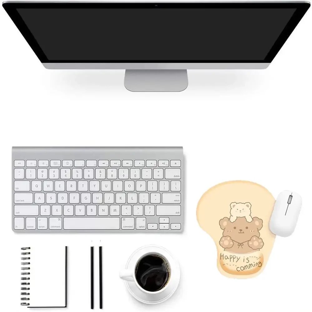 Cartoon Ergonomic Hand Support Mouse Mat Non Slip Comfortable Office Accessories Cute Silicone Relaxing Mousepad Office