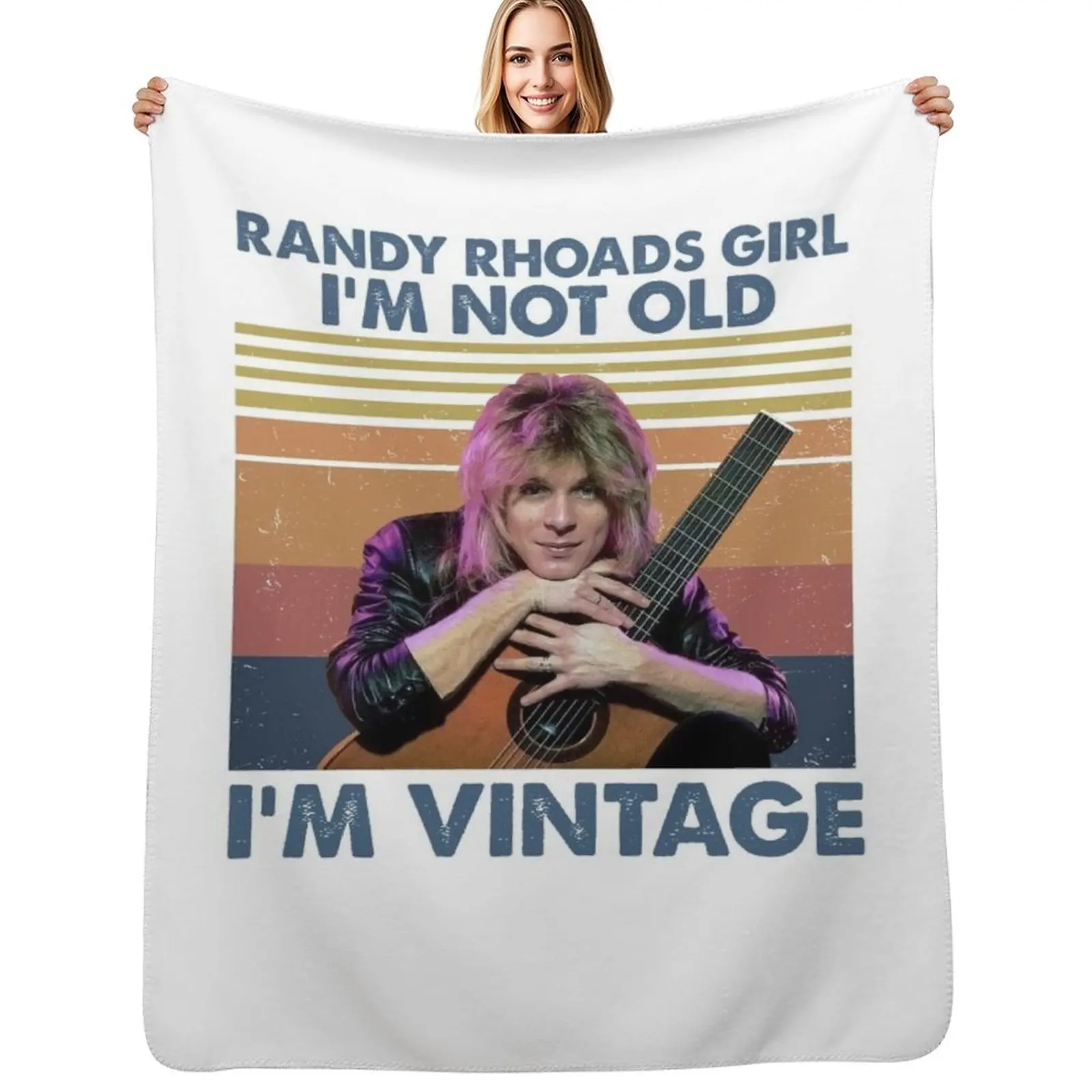 

Randy Rhoads im not old. Throw Blanket Moving Luxury Throw Blankets