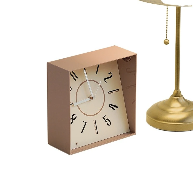 

Light luxury clock entrance desktop creative ornament living room clock placement