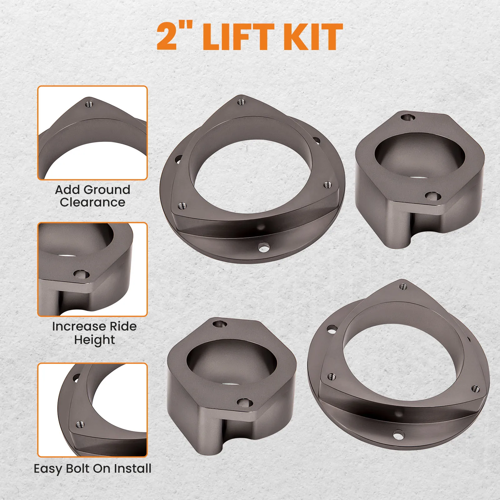 2\'\' Front and Rear Full Leveling Lift Kit for Subaru Legacy & Outback 2005-2009