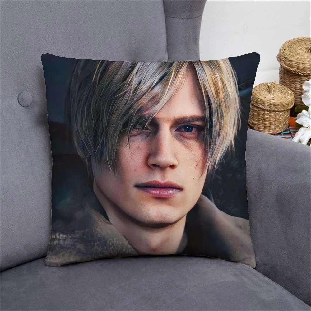 Leon Kennedy Car Sofa Cushions Covers Decorative Pillowcases 50x50 Cushion Cover 40x40 Case 45x45 Pillow Cases Short Plush 45*45