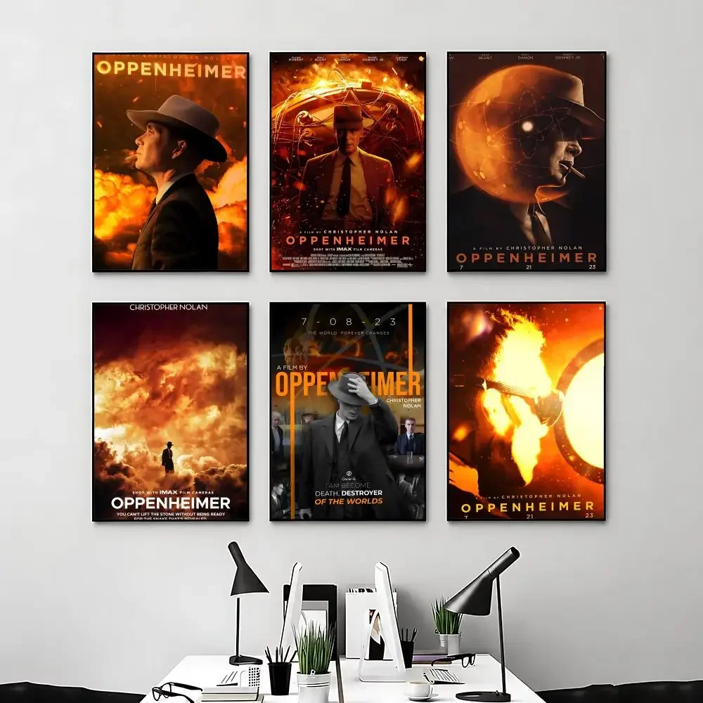 Movie Oppenheimer Poster Posters Anime Room Decor Decoration Movie Backpack Wall Interior Music Wall Art