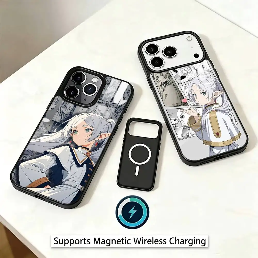 Frieren Beyond Journey's End  Phone Case For iPhone17,16,15,14,13,12,11 Plus,Pro Magnetic Supports Magnetic Wireless Charging
