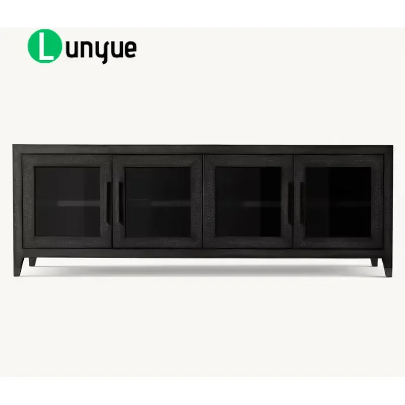 Modern Luxury Wooden TV Cabinet Latest Design Living Room Furniture Hot Selling Storage Console Table Home Decor
