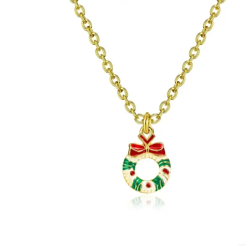2026 New Sparkling Holiday Snowflake Cherry Tree Charm Necklace Copper Jewelry Clavicle Chain For Festive Occasion