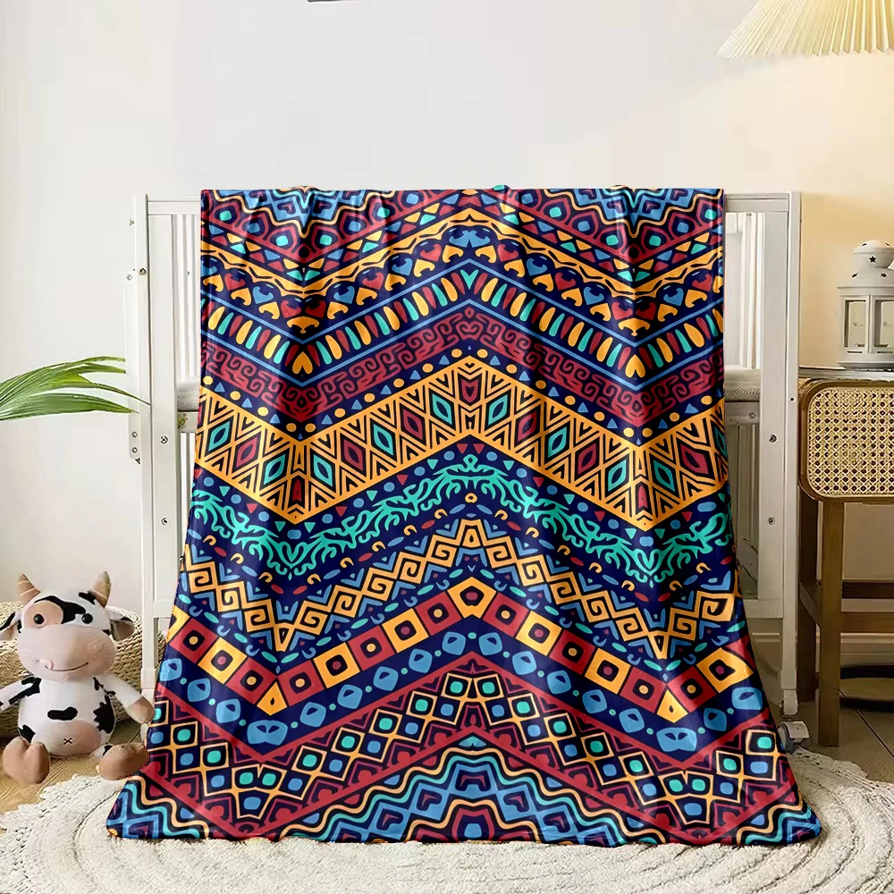 

Aboriginal embroidery Art Printed Blanket Warm Soft and Comfortable Home Travel Blanket Sofa Bedding Cover Blanket Holiday Gifts