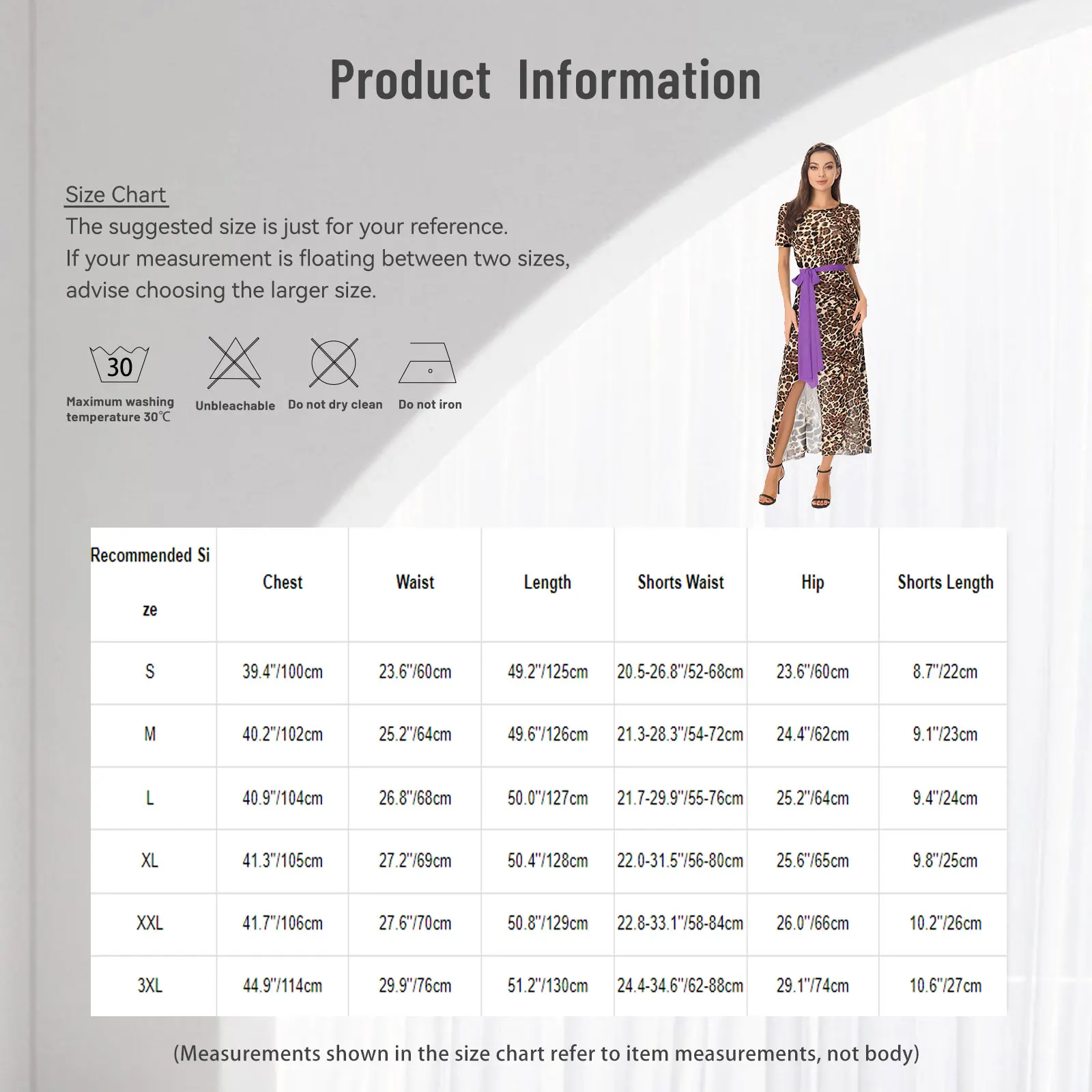 Bauchtanz-Mesh-Kleid für Damen mit Sicherheitsshorts und Hüfttuch, kurzärmeliges, seitlich geschlitztes Maxikleid mit Leopardenmuster, Tanz-Outfits