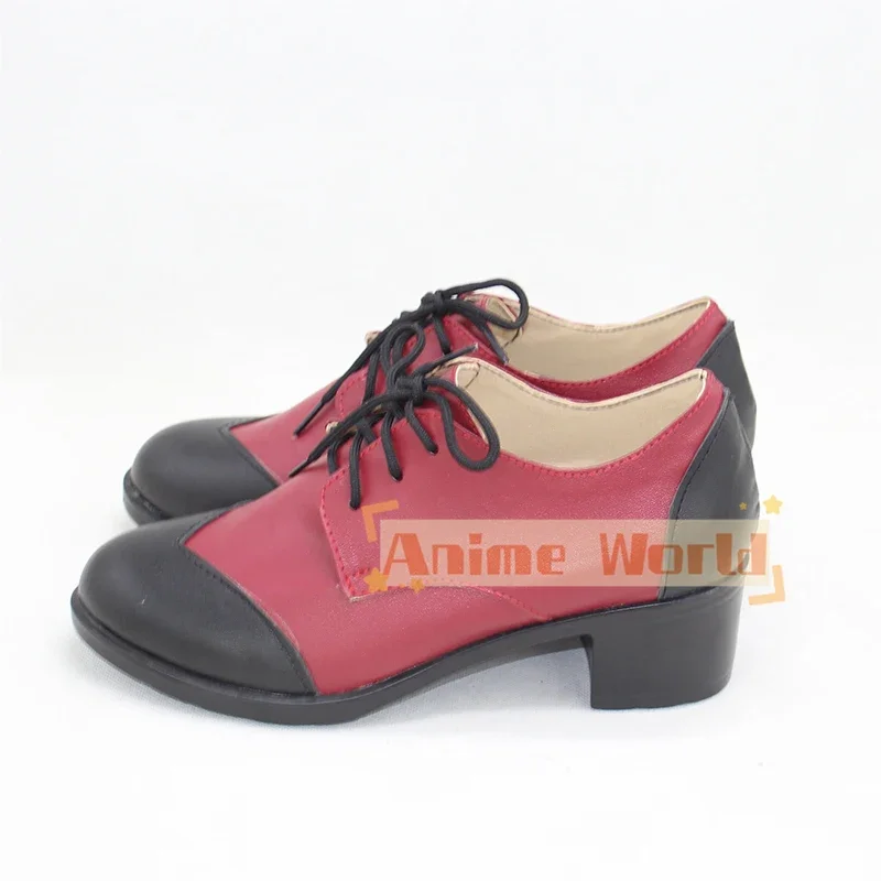 Game Twisted-Wonderland Riddle Cosplay Shoes PU Leather Shoes Custom Made Halloween Carnival Boots