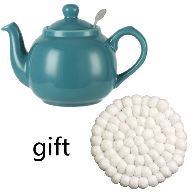 لندن الفخار مزرعة سلسلة 2 كوب إبريق الشاي أكوا البريطانية السيراميك 600 مللي إبريق الشاي لشاي بعد الظهر طقم شاي أباريق الشاي #1