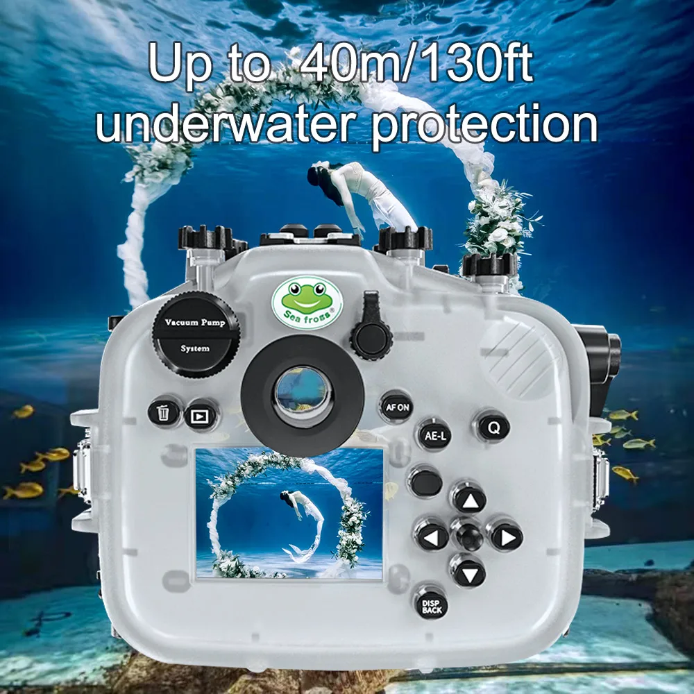 Seafrogs Underwater Housing For Fujifilm X-T4 Case Cover 130ft Waterproof Boxs Camera Diving Case