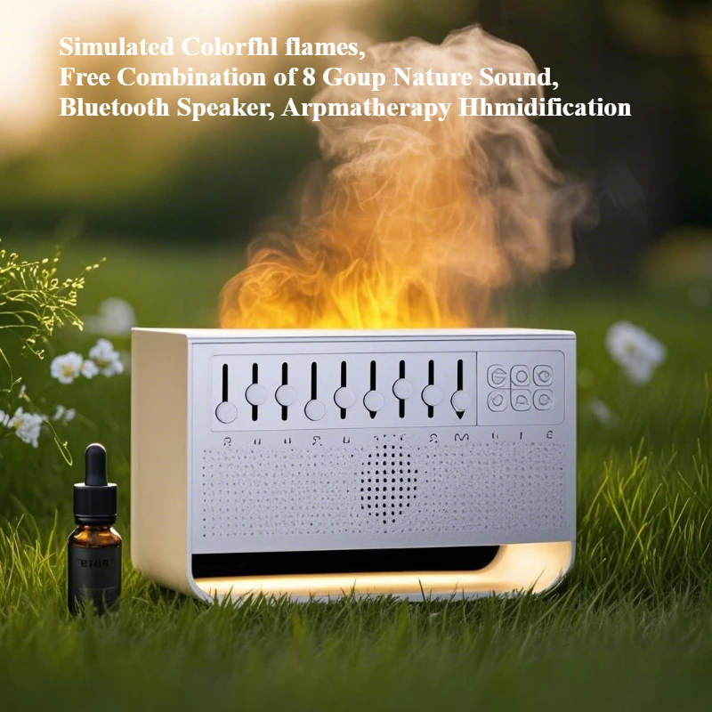 White Noise Sleep Aid Night Light Humidifier 3 in1 Bluetooth Speaker  All-in-one Machine Free Combination of 8 Goup Nature Sound