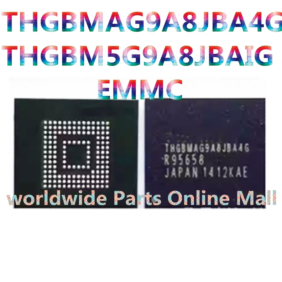 

1 шт.-5 шт., THBMAG9A8JBA4G, THGBM5G9A8JBAIG, подходит для Toshiba emmc 64G 153, строительные шарики, шрифт, б/у, для растений, Хорошие шарики ic