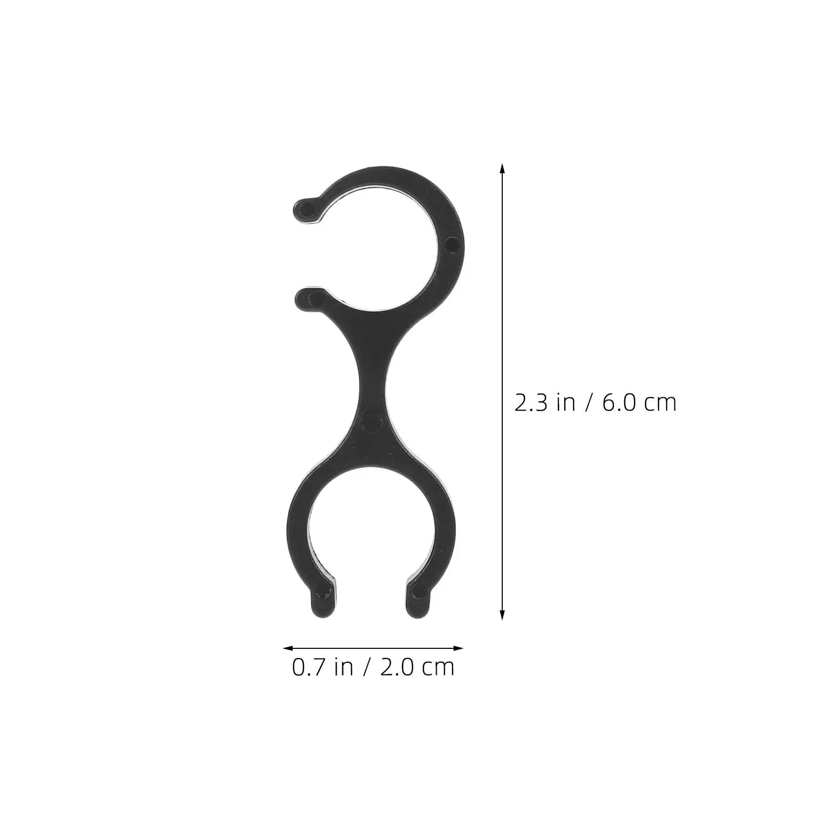 40Pcs Trekking Pole Clamp Replacement Double Trekking Pole Clips Secure Lock System for Hiking Stick Holder Outdoor