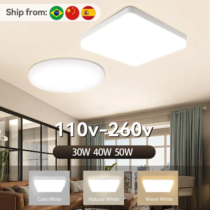 Led Ceiling Lights Modern Square Chandelier Lamp Waterproof Ceiling Light for Living Room Bedroom Kitchen Decor Lighting Fixture