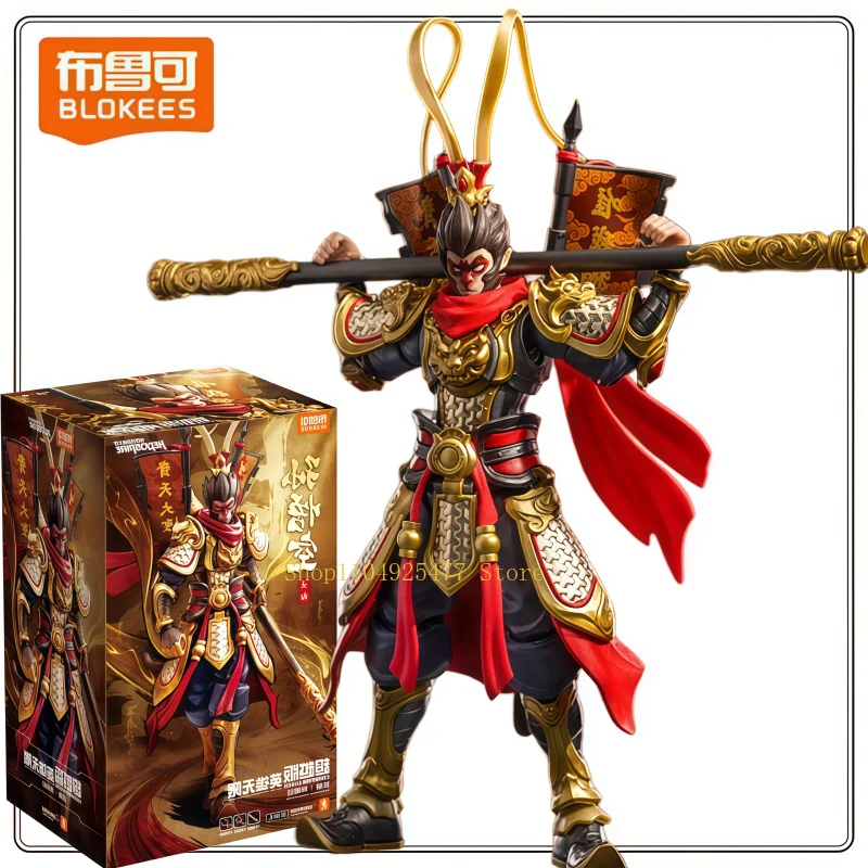 Figurines d'action Blokees Genuine Fa Xiang Sun Wukong, le Roi Singe, kit de montage, classe Champion, cadeaux pour garçons.