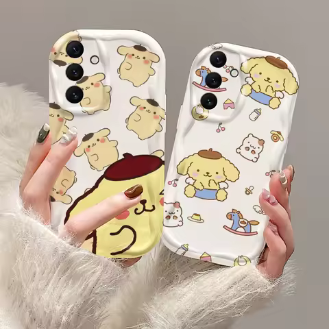Cartoon Pompompurin Love For Samsung A55 A54 A53 A52 A35 A34 A33 A32 A25 A24 A23 A22 A21S A15 A13 A14 5G Wave Oil Soft