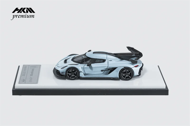 **Preorder** HKM Premium 1:64 Koenigseg Jesko Attack Glacier Blue Black limited999 Diecast Model Car