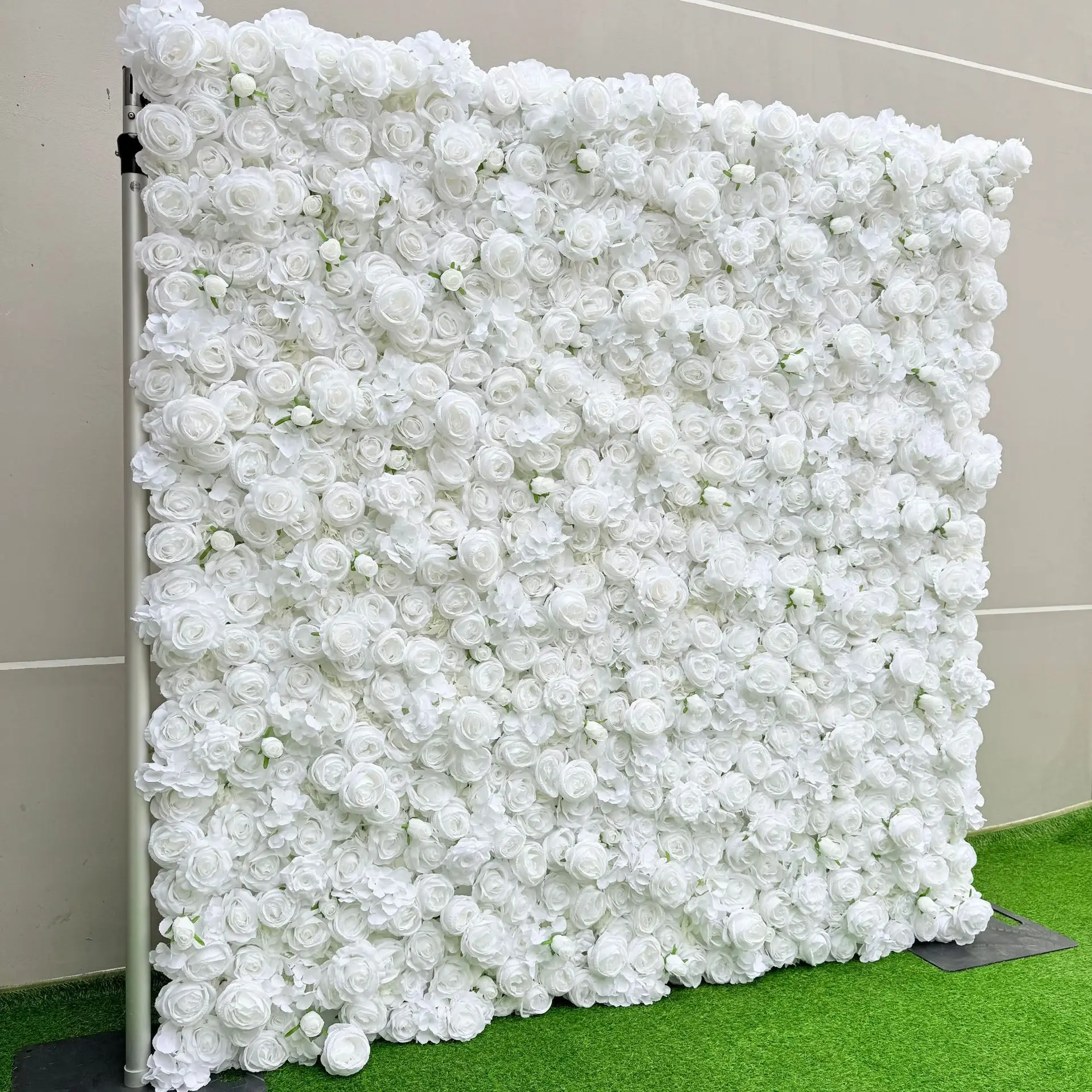 

White cloth bottom artificial flower wall wedding background wall decoration artificial plant home accessories wedding essential
