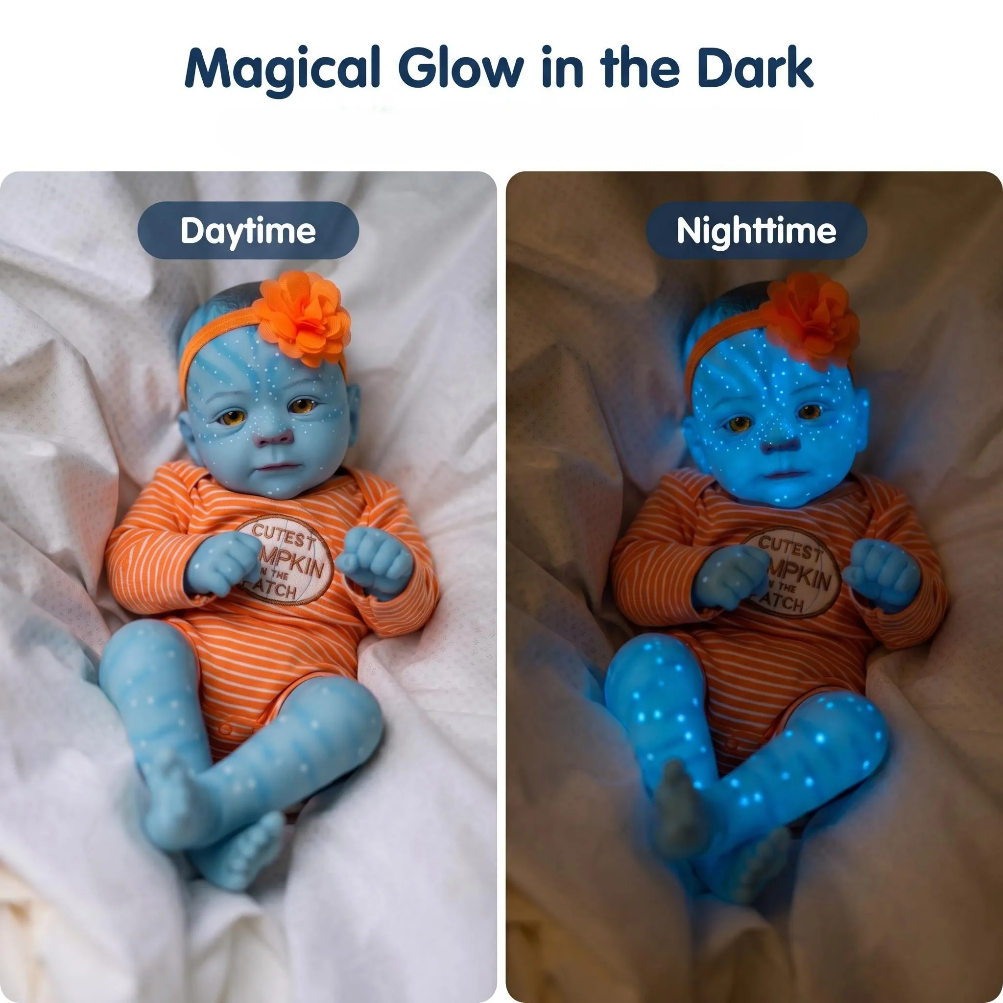 

NPK 19-inch Avatar Full Body Reborn Baby Doll Realistic Handmade 3D Skin Rooted Hair Visible Veins Collectible Toy for Ages 14+
