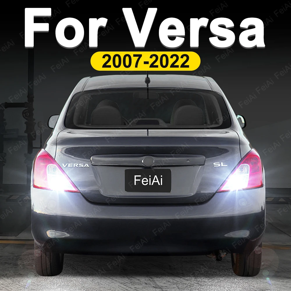 Para Nissan Versa 1 2 3 luces LED de marcha atrás 2007-2022 accesorios de sintonización Versa 2010 2011 2012 2013 2014 2015 2016 2017 marcha atrás