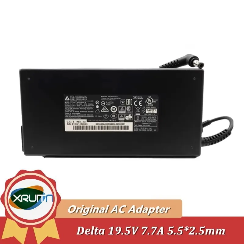 

Genuine Delta 19.5V 7.7A 150W ADP-150VB B AC Adapter Charger For MSI GE62 GE70 GE72 GV62 GV72 GP62 GF62 GF63 GF65 Gaming OEM