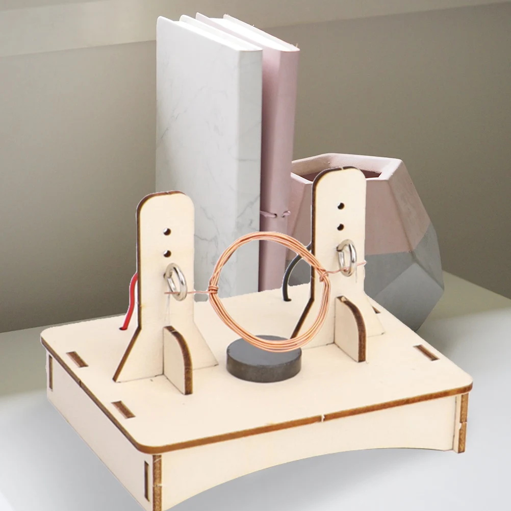 DIY Elektromotor Kit Wissenschaft Experiment Spielzeug Holzmotor Montage Pädagogisches Projekt Material Elektronische Bausteine