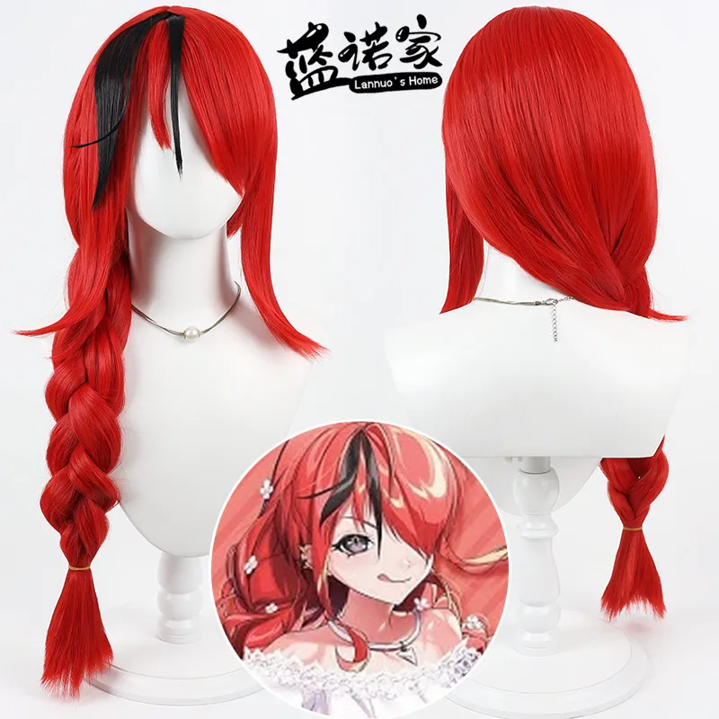 

Virtual YouTube Vtuber Lain Paterson Cosplay Wig Halloween Carnival Party Props Synthetic Hair Heat Resistant Fiber + Wig Cap