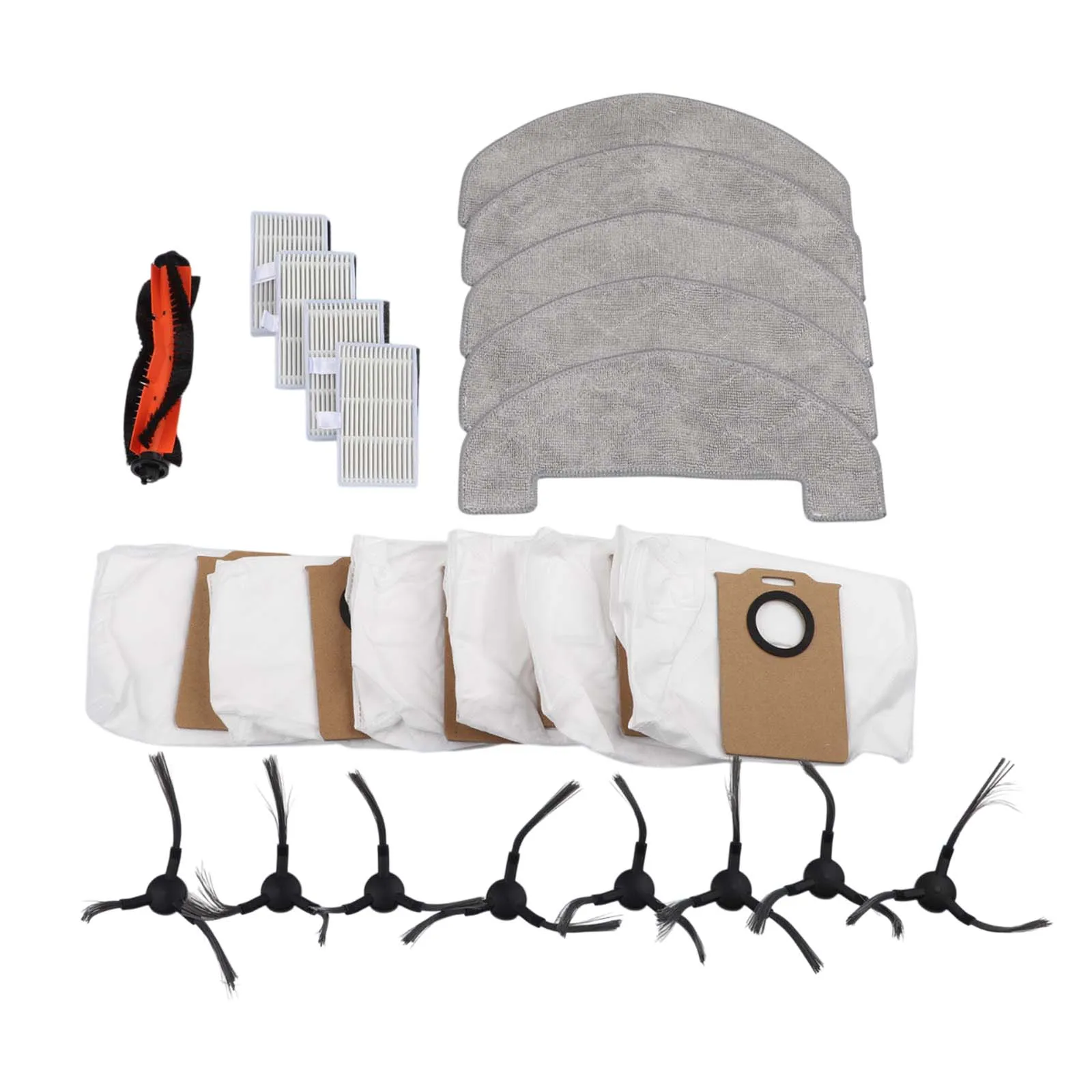 For MONSGA MAX Robot Vacuum Spare Parts 9/24 Piece Accessory Set with Essential Components for Optimal Cleaning