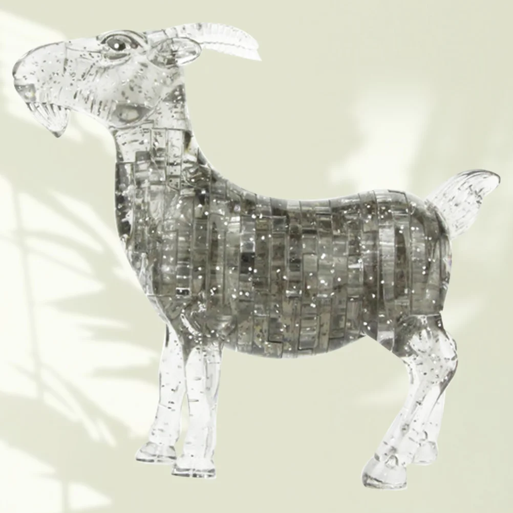 

Three-dimensional Crystal Puzzle Goat Toy Jigsaw Puzzles for Adults Ornament Adornment Decoration Child