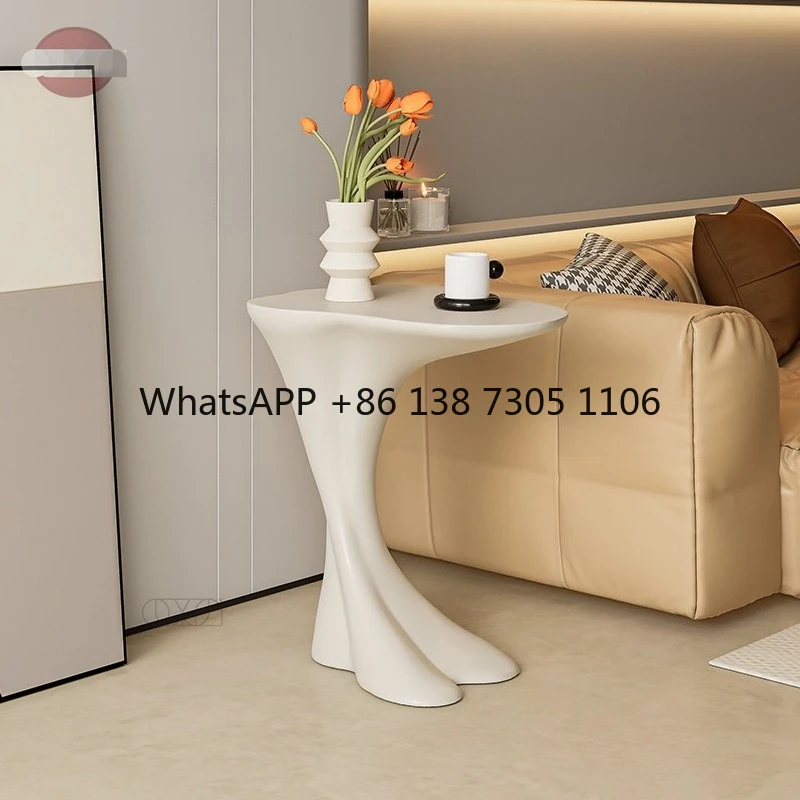 

Waltz living room small coffee table sofa side table creative art bedside corner light luxury style